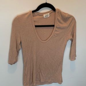 Pink quarter length shirt